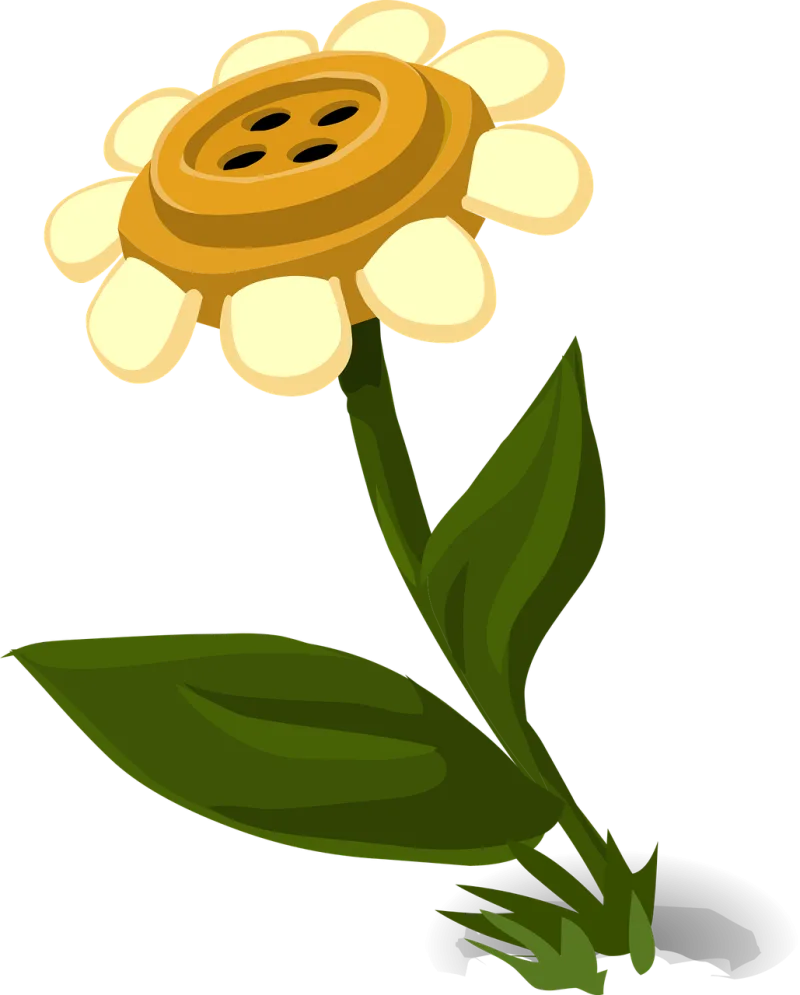 Flower Petals Button Stickdatei – Blumen