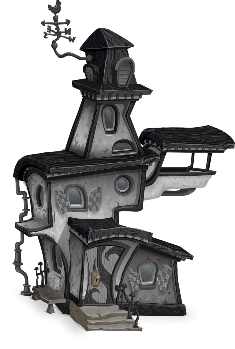 Haunted house Halloween Mansion Stickdatei – Kinder