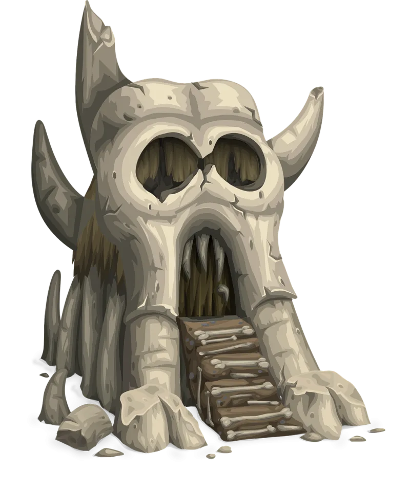 Skull Greyskull Castle Stickdatei – Kinder