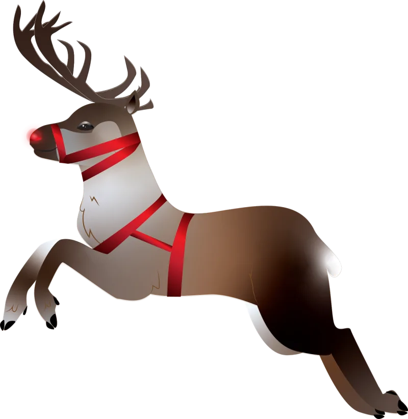 Reindeer Caribou Rudolph Stickdatei – Tiere