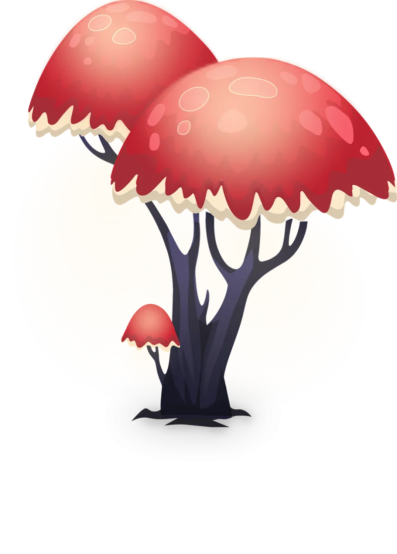 Decorative Red Trees Stickdatei – Weihnachten