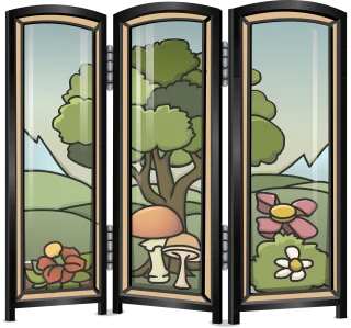 Partition Room divider Screen Stickdatei – Natur