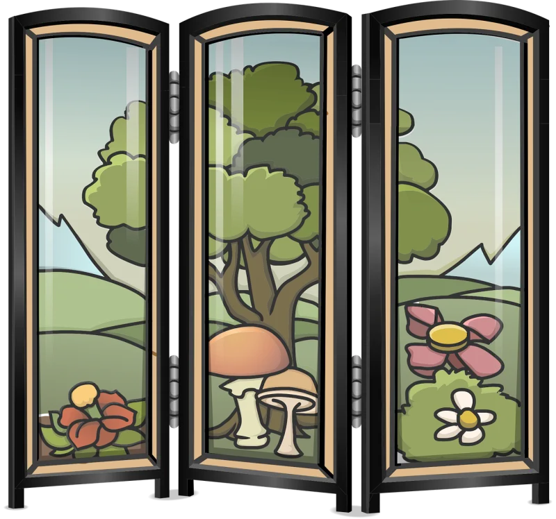 Partition Room divider Screen Stickdatei – Natur