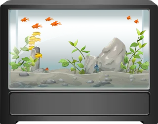 Aquarium Fish Water Stickdatei