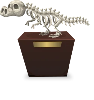 Dinosaur Nature Skeleton Stickdatei