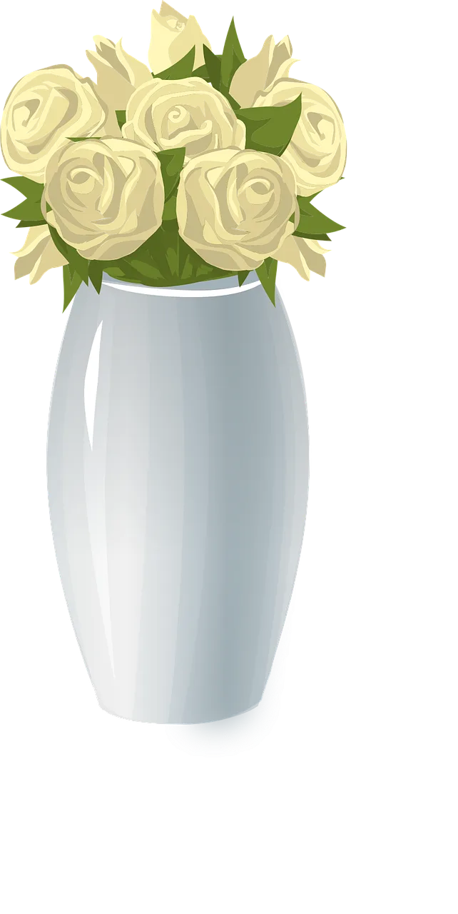 Roses Vase Flowers Stickdatei – Blumen