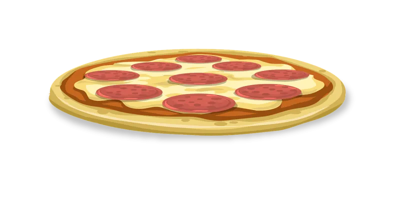 Pizza Pepperoni Food Stickdatei – Essen & Trinken