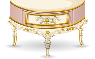 Table Half moon Console Stickdatei – Essen & Trinken