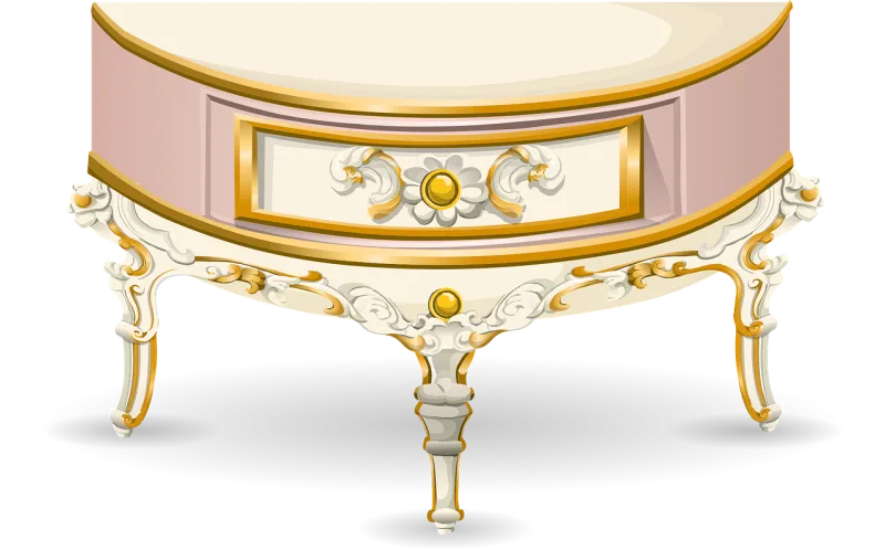 Table Half moon Console Stickdatei – Essen & Trinken