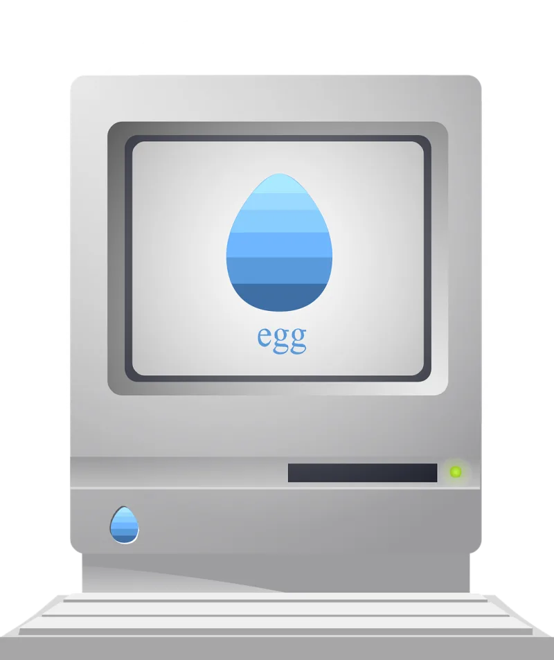 Computer Retro Technology Stickdatei – Essen & Trinken