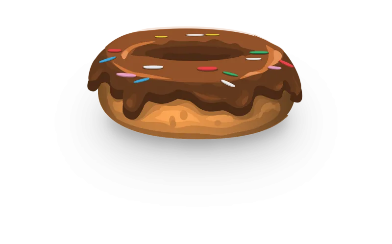 Donut Frosting Sprinkles Stickdatei – Essen & Trinken