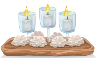 Candles Votive Flame Stickdatei