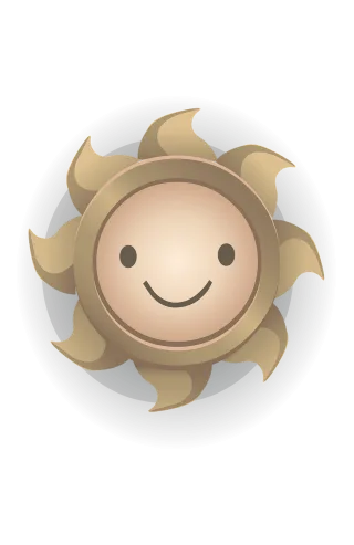 Sun Face Yellow Stickdatei