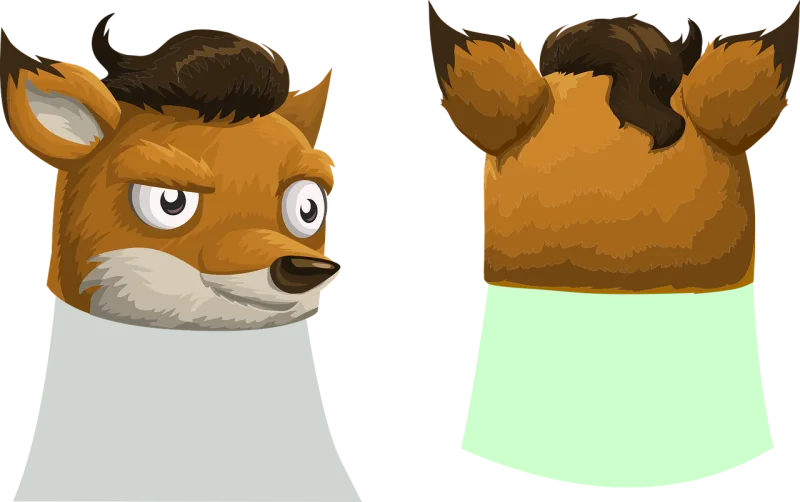 Fox Head Animal Stickdatei – Tiere