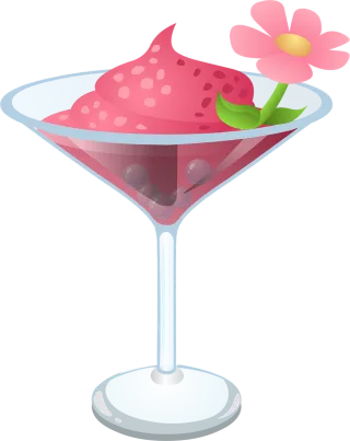 Pink Desserts Nature Stickdatei