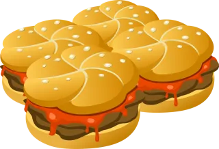 Hamburgers Burgers Food Stickdatei