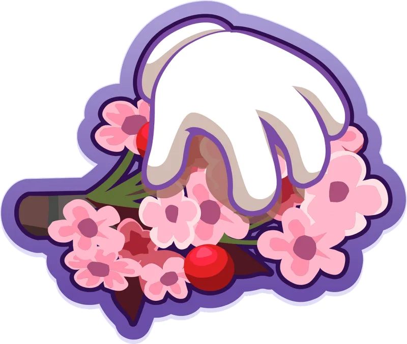Hands Holding Flower wallpaper Stickdatei – Blumen