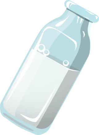 Milk Bottle Dairy Stickdatei