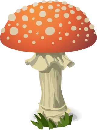 Mushroom Fly agaric Red Stickdatei