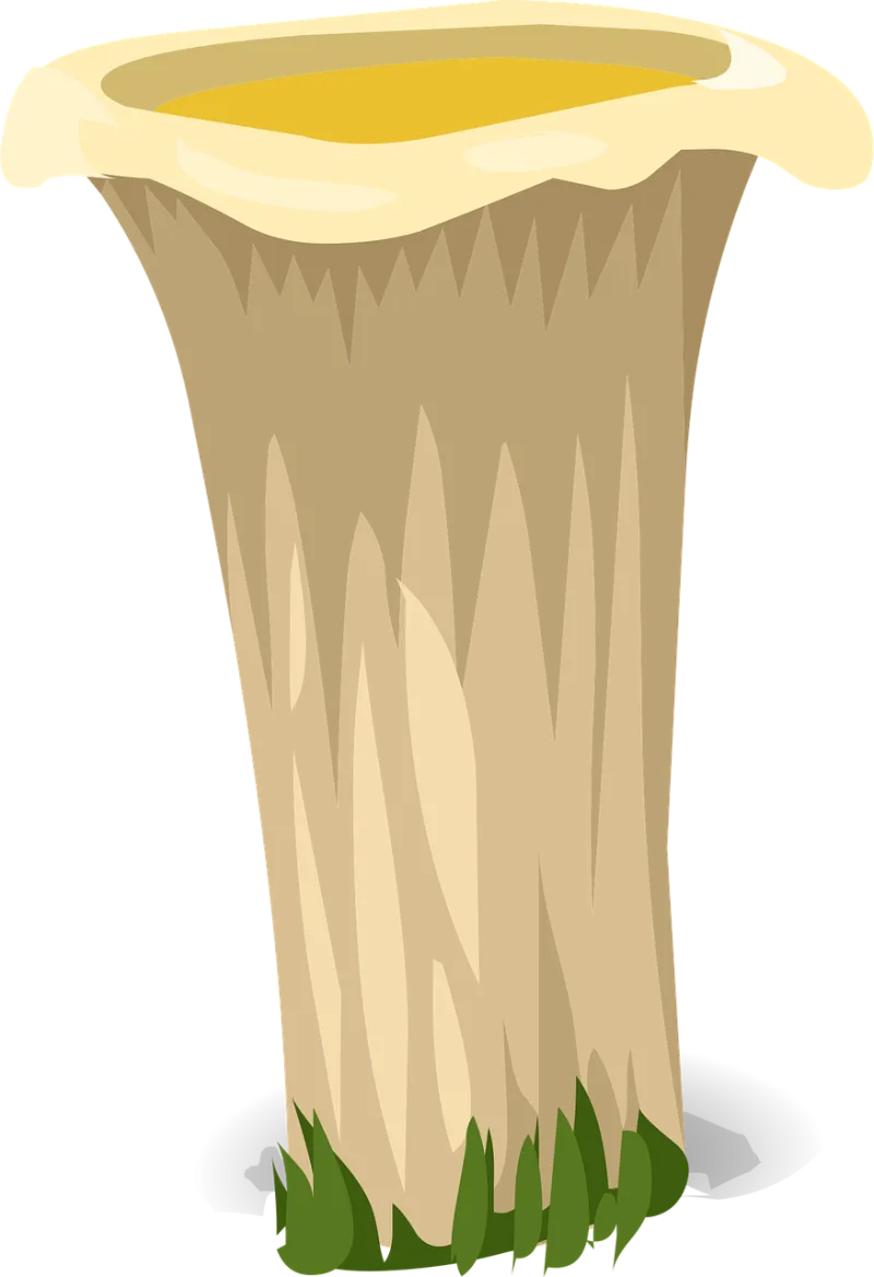 Mushroom White Yellow hat Stickdatei – Natur
