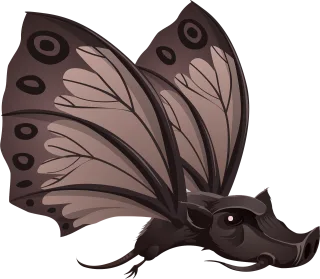 Fantasy Animal Butterfly Stickdatei