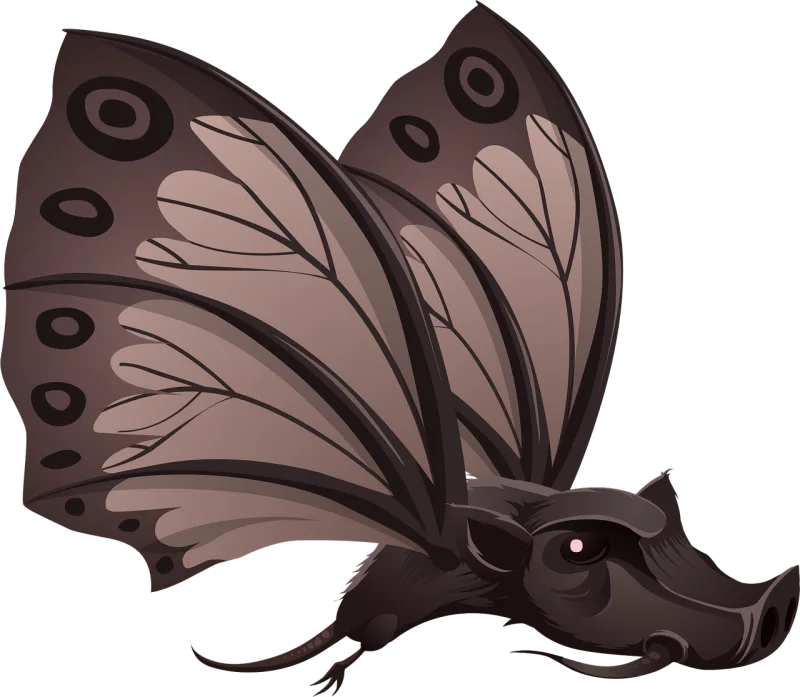 Fantasy Animal Butterfly Stickdatei – Tiere