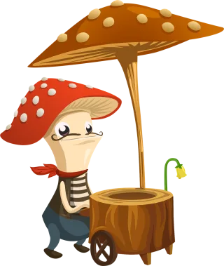 Toy Figure Mushroom Stickdatei