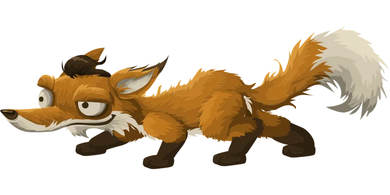 Fox Animal Cartoon Stickdatei – Tiere