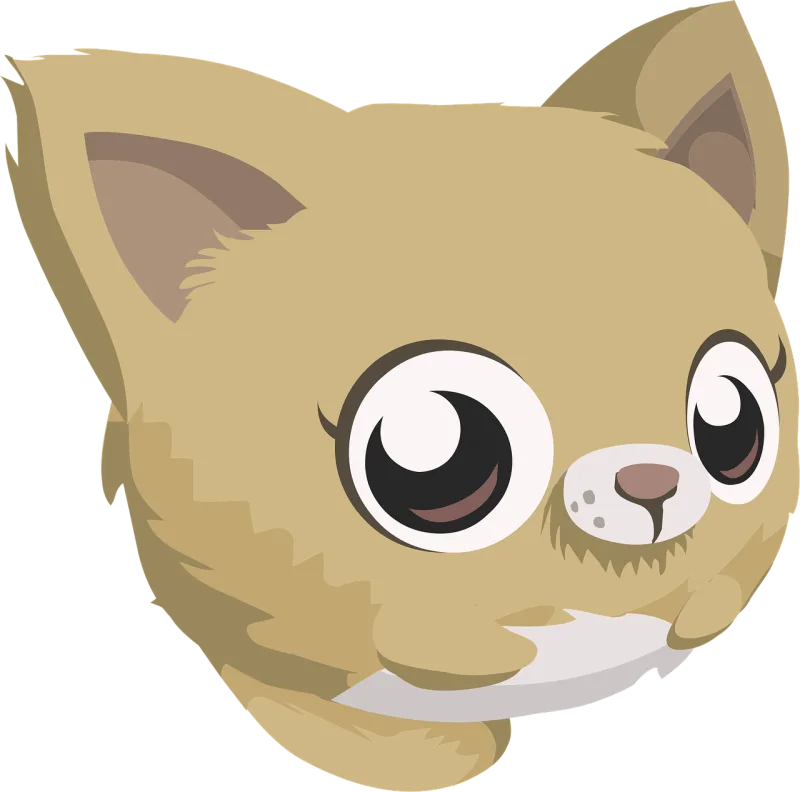 Kitten Head Kitty Stickdatei – Tiere