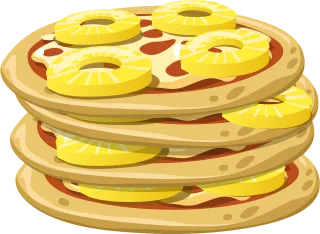 Pizza Pizza hawaii Pineapple Stickdatei