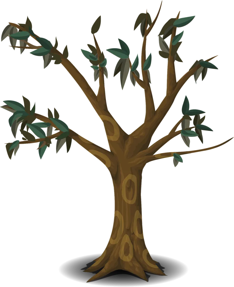 Tree Branches Leaves Stickdatei – Natur