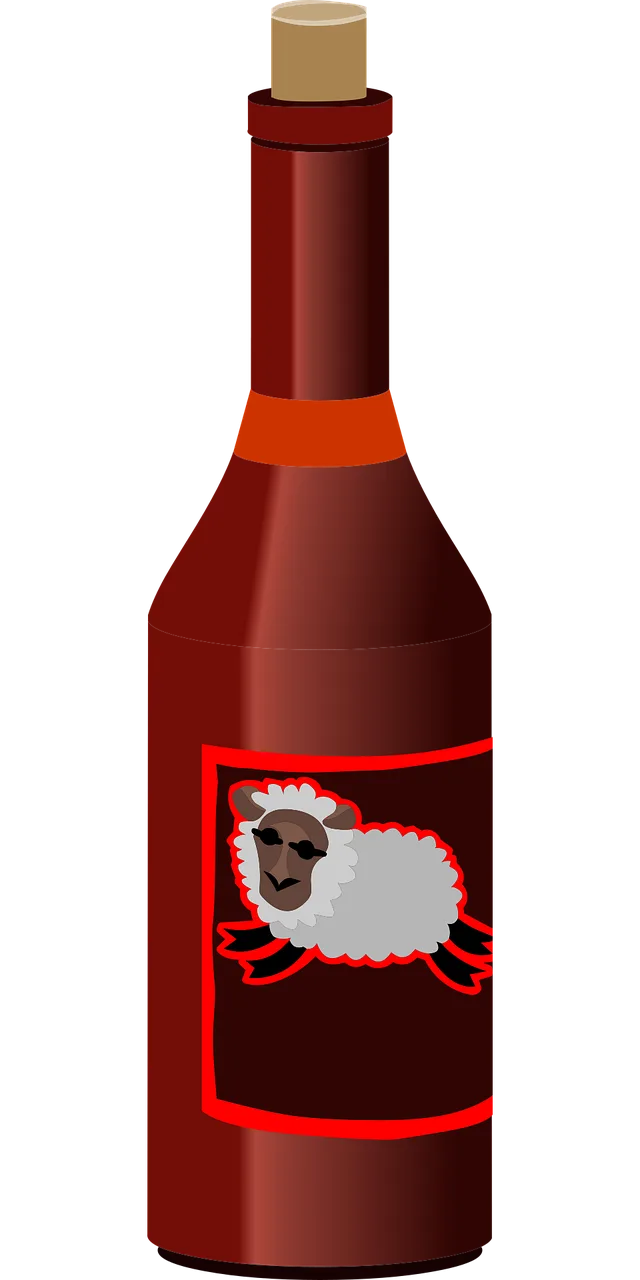 Bottle Drink Sheep Stickdatei – Essen & Trinken