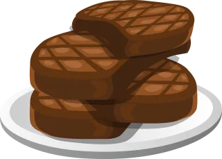 Chocolate Wafers Breakfast Stickdatei