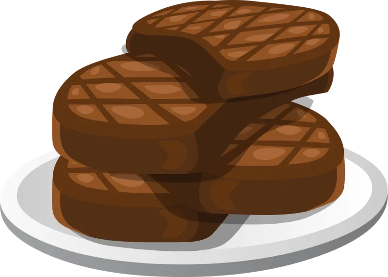 Chocolate Wafers Breakfast Stickdatei – Essen & Trinken