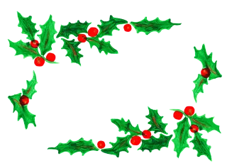 Holly Christmas The edge of the Stickdatei