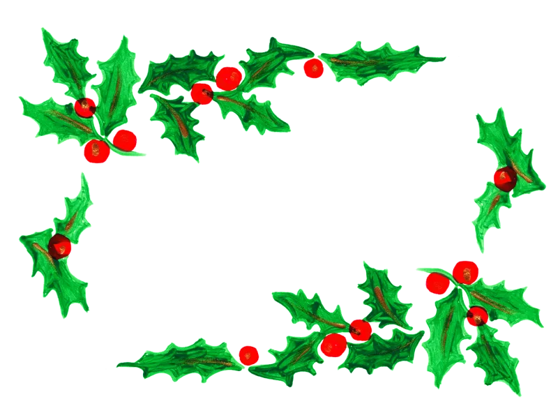 Holly Christmas The edge of the Stickdatei – Weihnachten