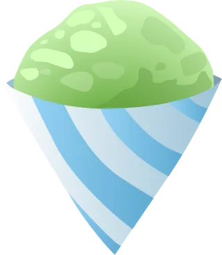 Ice cream Cones Green Stickdatei