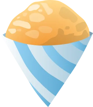 Orange Ice cream Cones Stickdatei