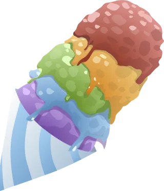 Ice creams Cones Desserts Stickdatei
