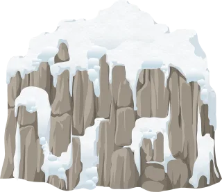 Mountains Rock Snow Stickdatei – Natur