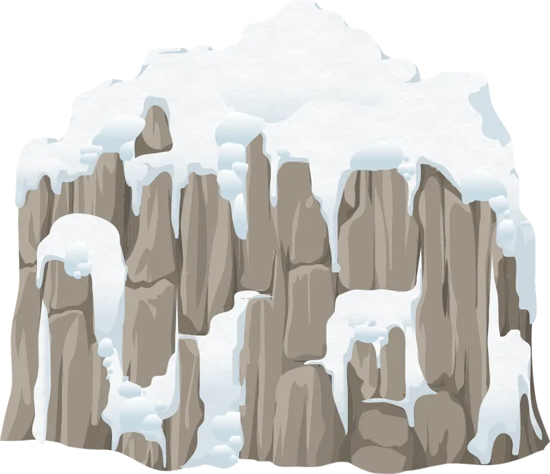 Mountains Rock Snow Stickdatei – Natur