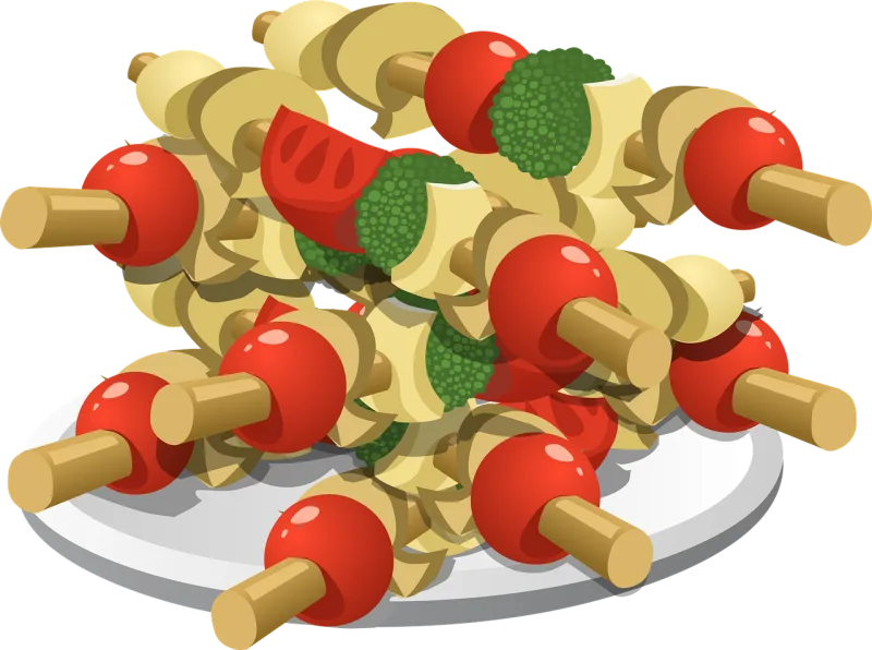 Skewer Kababs Shish-kababs Stickdatei – Natur