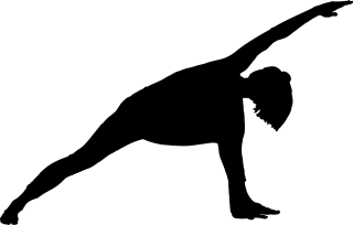 Yoga Girl Silhouette Stickdatei