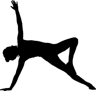 Yoga Girl Silhouette Stickdatei