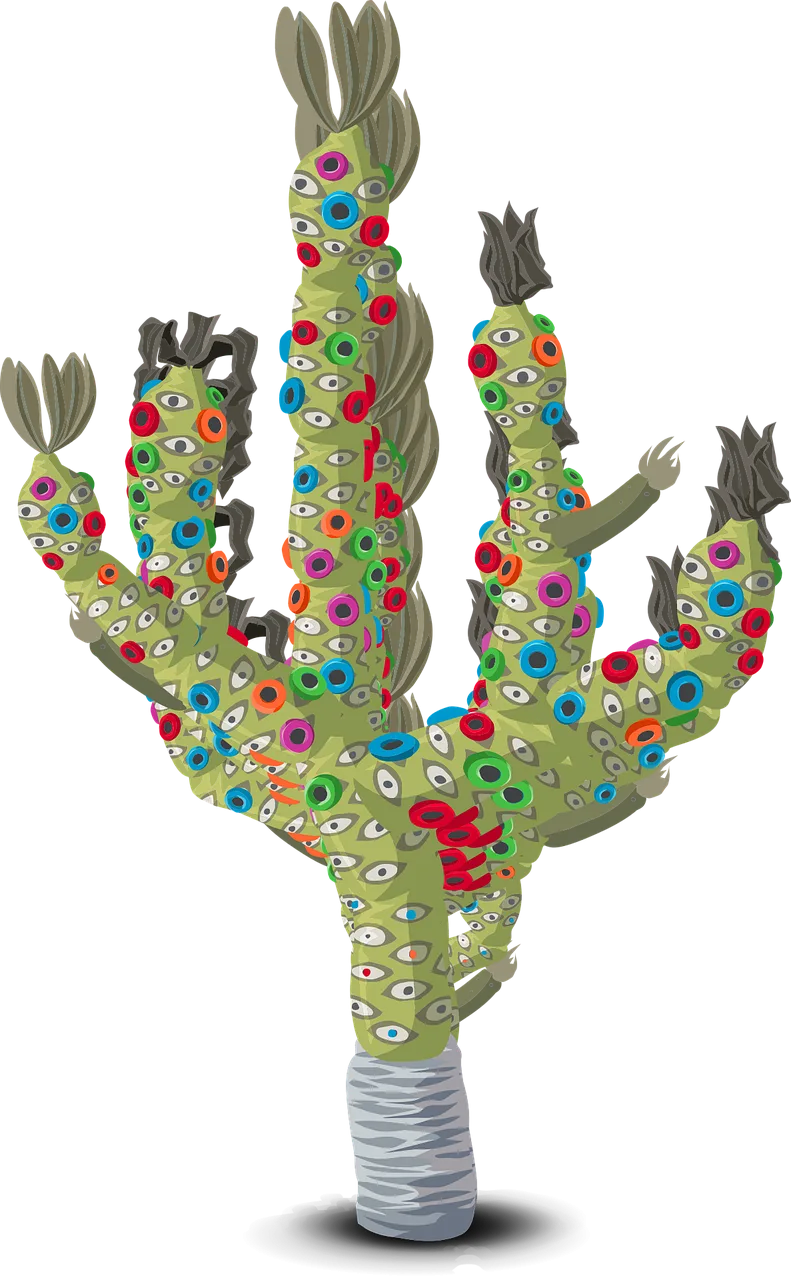 Plant Cactus Colorful Stickdatei – Natur