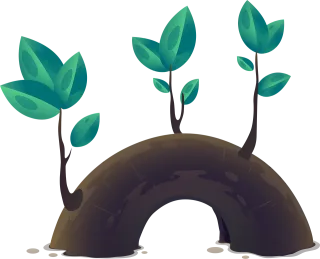 Plant Leaves Growth Stickdatei
