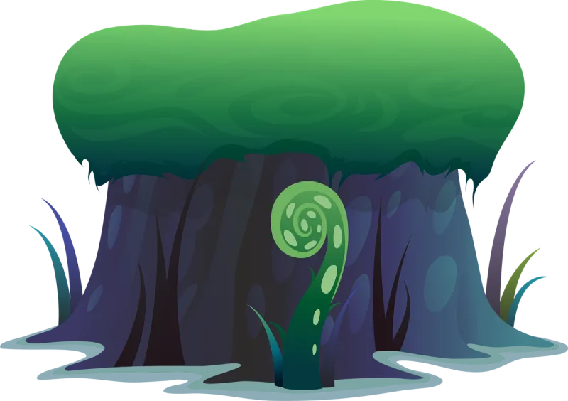 Fungus Trunk Mushroom Stickdatei – Natur