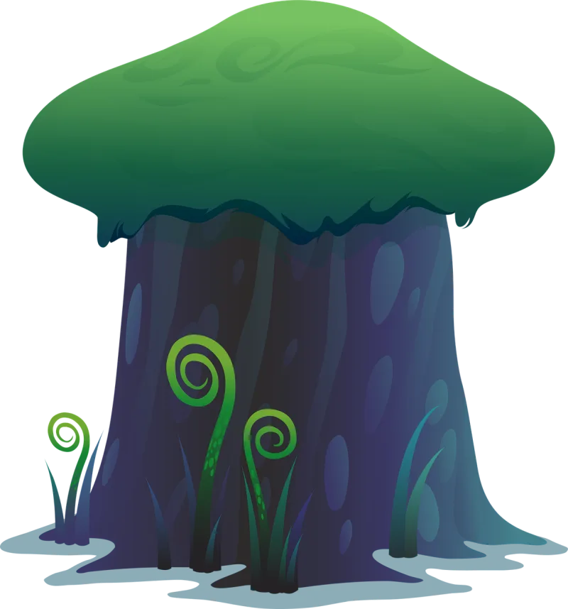 Fungus Trunk Mushroom Stickdatei – Natur
