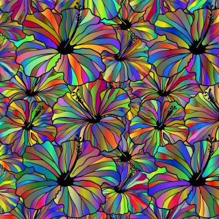 Flowers Pattern Background Stickdatei