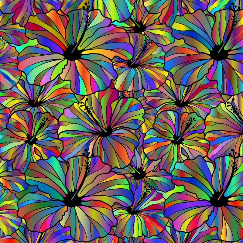 Flowers Pattern Background Stickdatei – Blumen